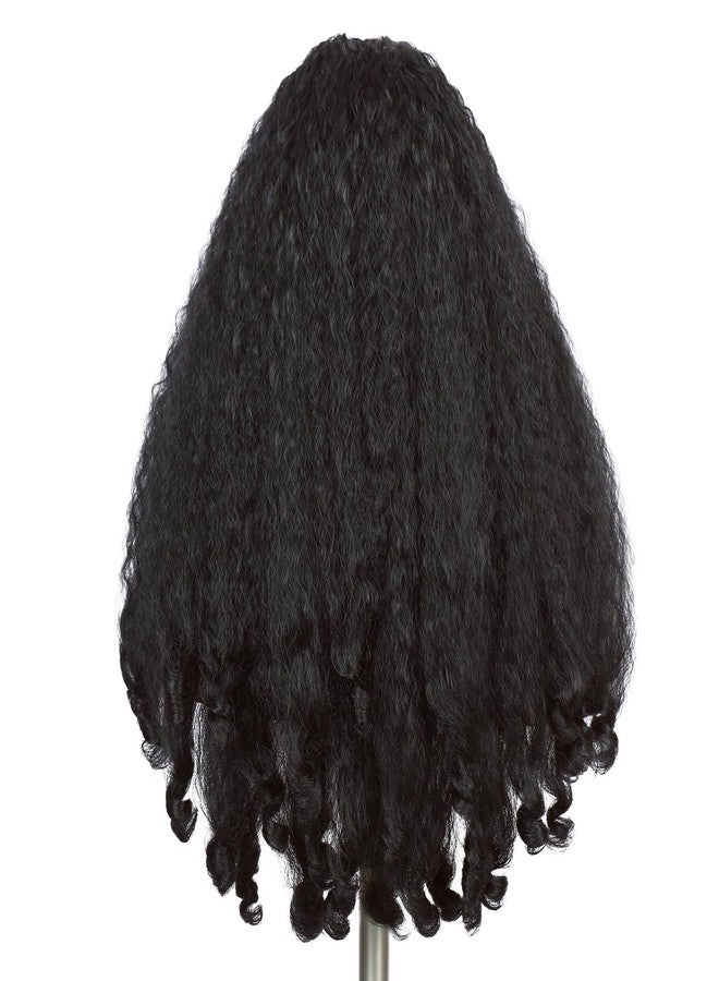 Quantum Love Yaki Curly V Part Wigs for Black Women Afro Curly V Part Synthetic Braided Hair 24 Inch Kinky Curly Clip in Half Wig with Bouncy Curls - Image 4